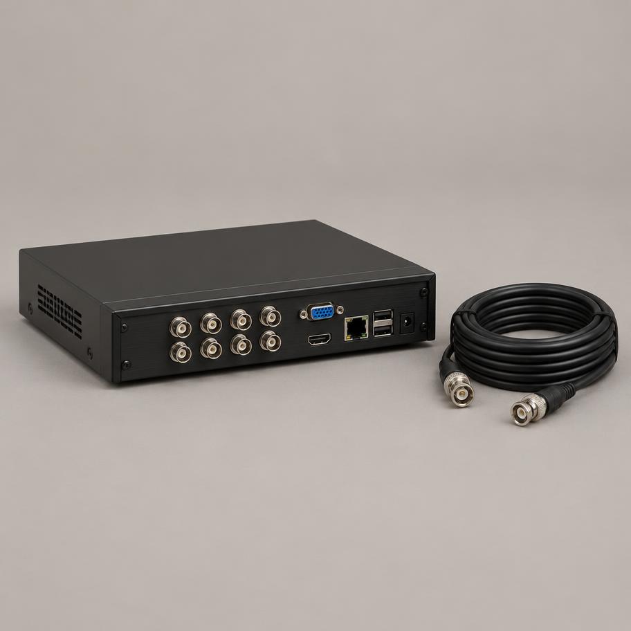 Digital video recorder with coaxial cable