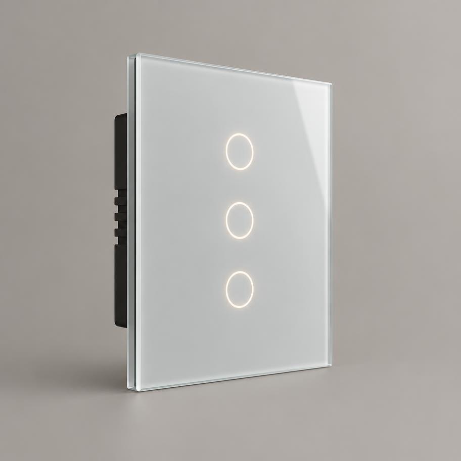 Glass touch smart switch panel